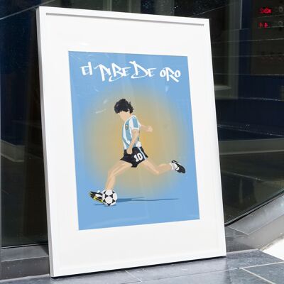 Poster Maradona el pibe de Oro