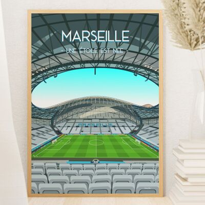 Poster Marseille - Fußballstadion