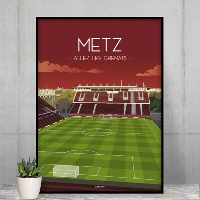 Cartel de fútbol de Metz - Go Granates