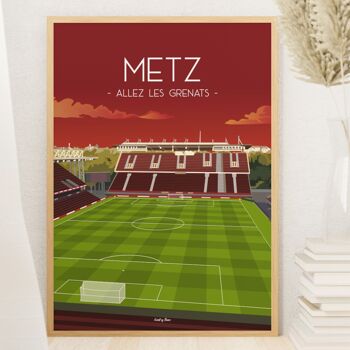 Affiche football Metz - Allez les Grenats 4