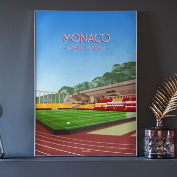 Affiche football Monaco - Stade Louis II 5