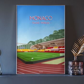 Affiche football Monaco - Stade Louis II 7