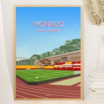 Affiche football Monaco - Stade Louis II 10