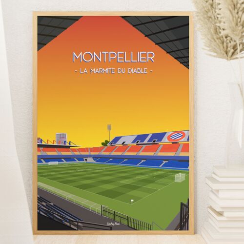 Affiche Montpellier - La Mosson