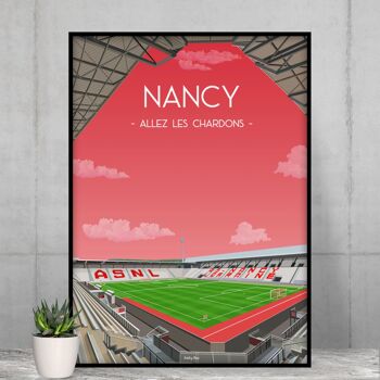 Affiche foot Nancy - Stade Marcel Picot 2