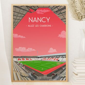 Affiche foot Nancy - Stade Marcel Picot 3