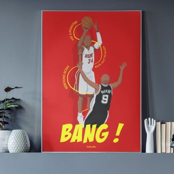 Affiche basket Ray Allen - Legendary shot 7