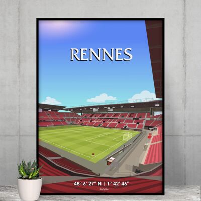 Poster Rennes - Football stadium