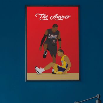Affiche basket The Answer - Allen Iverson 3