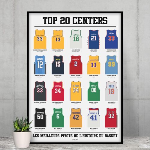 Affiche Top 20 centers - Basket