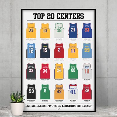Poster Top 20 centers - Basketball