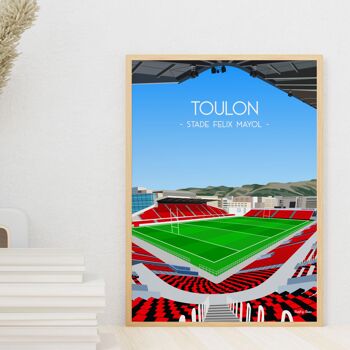 Affiche rugby Toulon - Stade Félix Mayol 3