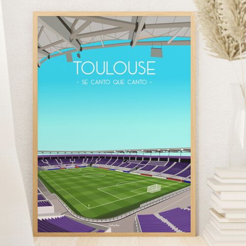 Affiche Toulouse - Stade de foot