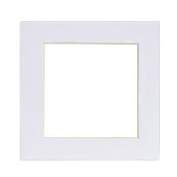 Nicola Spring Support photo pour cadre 6 x 6" | Taille photo 4 x 4" - Blanc 1