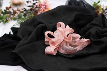 Ornement pour cheveux - Sinamay Fascinator 108 - rose 3