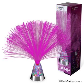 PartyFunLights - Lampe LED à paillettes en fibre de verre - change de couleur - fonctionne sur USB et piles - fibre de verre 4