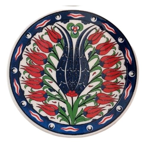 Handmade Ceramic Trivet | Tulip Series, | Ø 18 cm