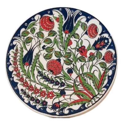 Sottopentola in ceramica fatta a mano | Serie tulipano, | Ø 18 cm