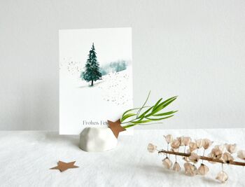 Carte de Noël « Sapin » A6 Post de Noël Carte de vœux de Noël pour Noël 2