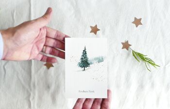 Carte de Noël « Sapin » A6 Post de Noël Carte de vœux de Noël pour Noël 3