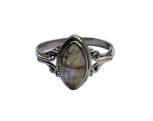 Vintage Natural Marquise Labradorite 925 Sterling Silver Handmade Ring
