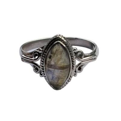 Vintage natürlicher Marquise Labradorit 925 Sterling Silber handgefertigter Ring