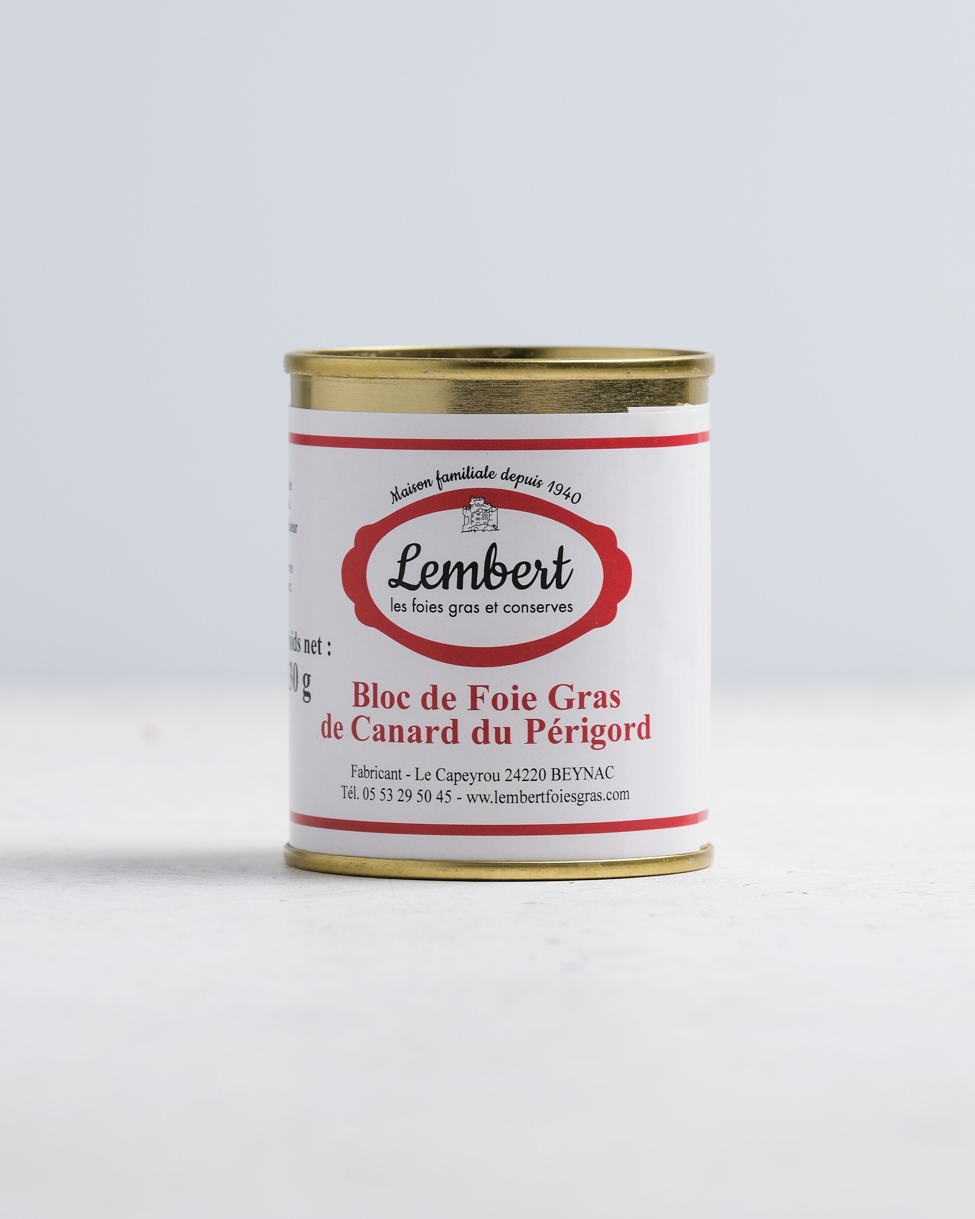 Block of duck foie gras (origin Dordogne) 125g