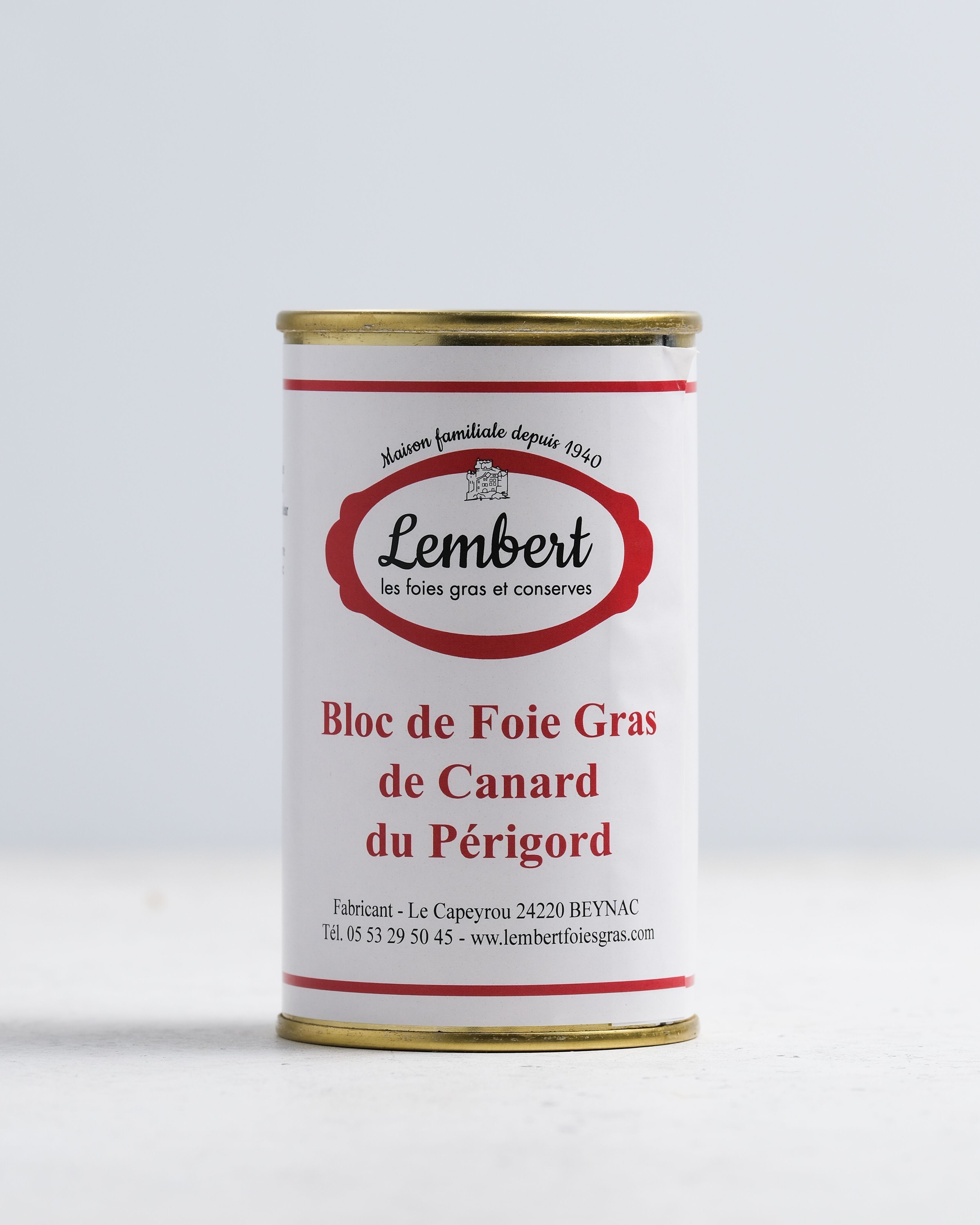 Block of duck foie gras (origin Dordogne) 180g