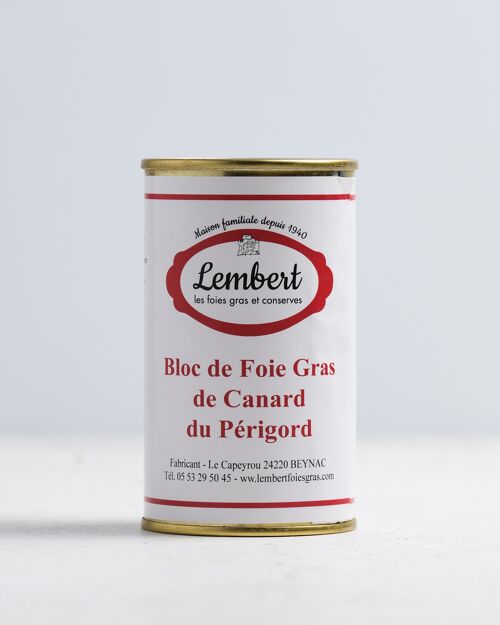 Bloc de foie gras de canard (origine Dordogne) 180g