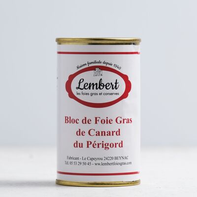 Bloc de foie gras de canard (origine Dordogne) 180g