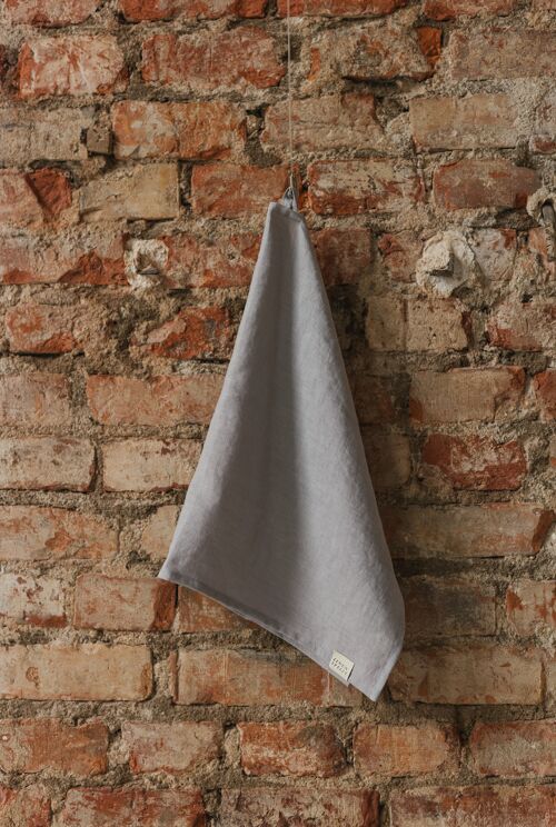 Light Grey  linen kitchen towel