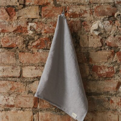 Light Grey  linen kitchen towel