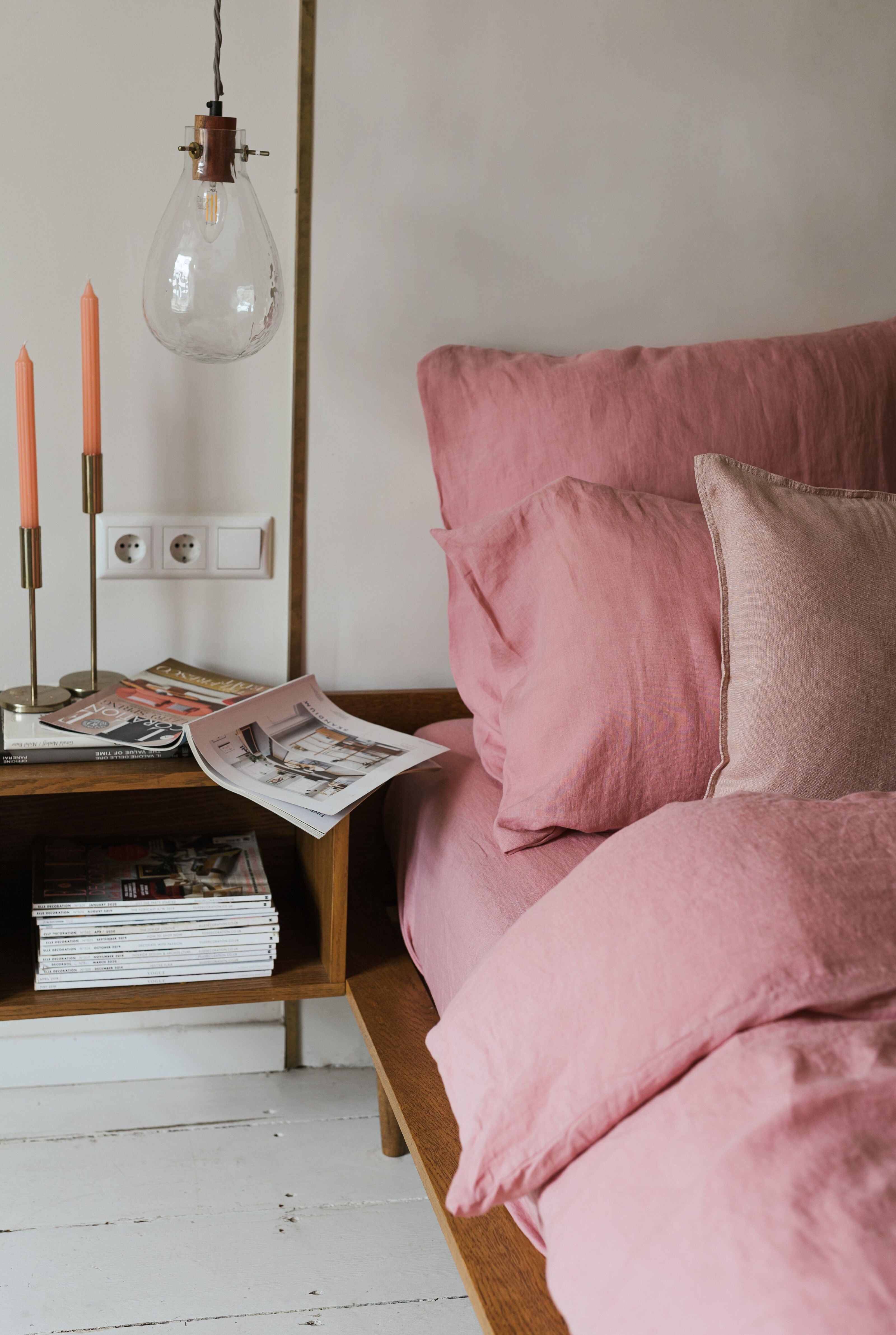 Light Pink Linen Pillow – Martha and Ash