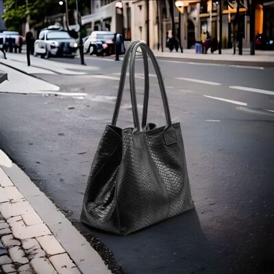 Sac cuir Lola - Nero