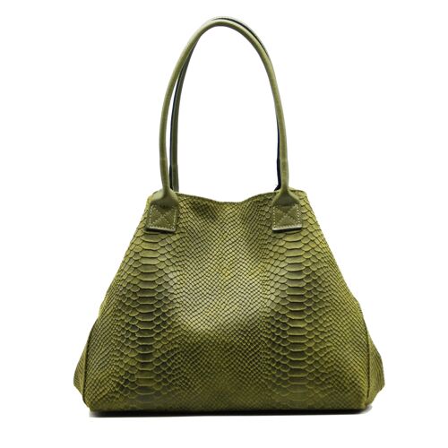 Sac cuir Lola - Kaki