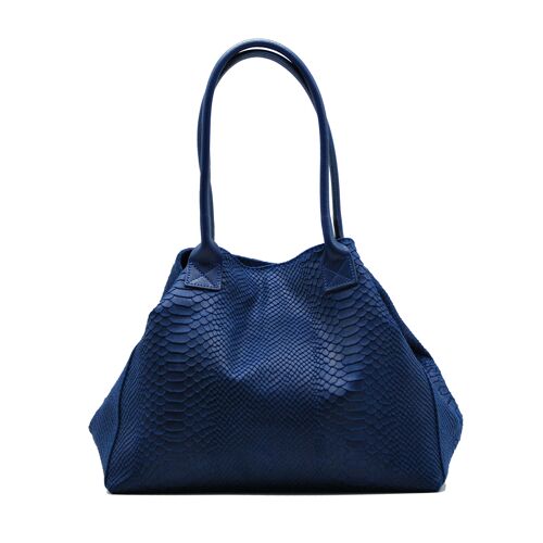 Sac cuir Lola - Blue jeans