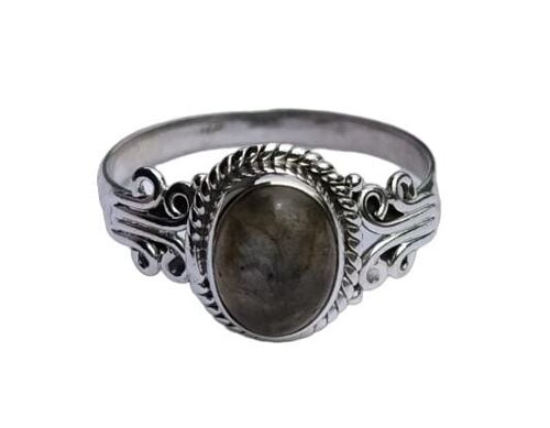 Designer Natural Flashy Labradorite Gemstone 925 Sterling Silver Handmade Ring