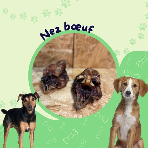 Nez Bœuf (sachet 1kg) / Friandise chien