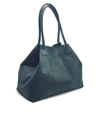 Sac cuir Lola - Verde scuro 2