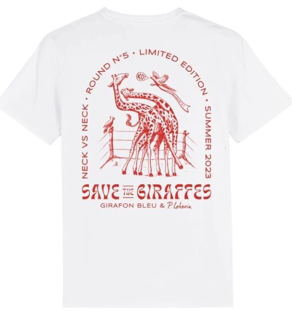 T-shirt Collab n°5 Bianco - Cotone biologico