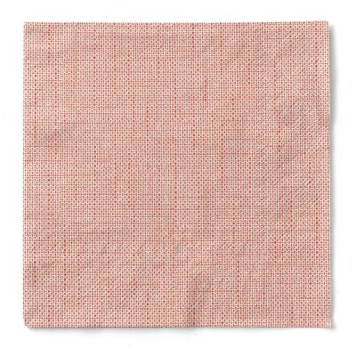 Serviette Milan en terre cuite en tissu 33 x 33 cm, 3 plis, 100 pièces