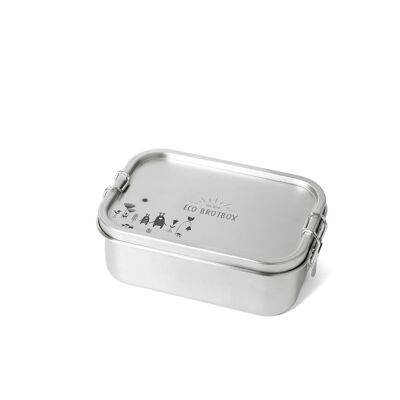 Yogi Box+ Monster Edition - stainless steel lunch box with engraving