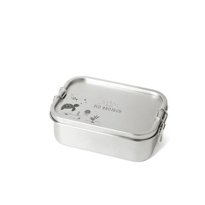 Yogi Box+ Turtle Edition - stainless steel lunch box with engraving