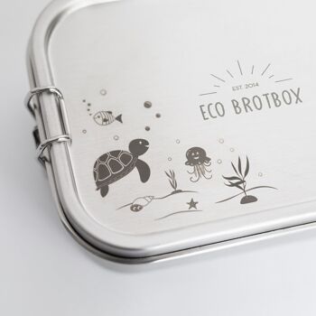 Yogi Box+ Turtle Edition - lunch box en acier inoxydable avec gravure 2