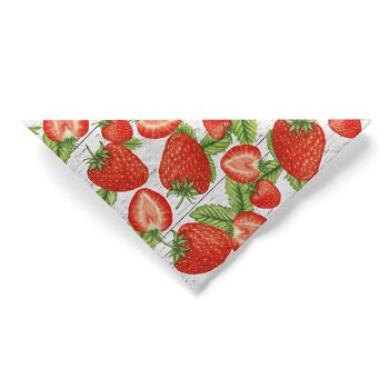 Serviette en tissu fraises 33 x 33 cm, 3 plis, 100 pièces 4
