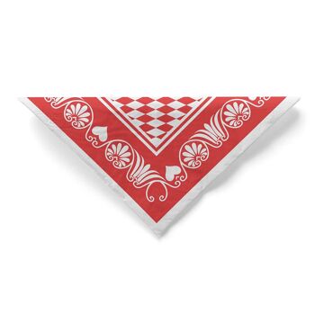 Serviette Bavaria en rouge en tissu 33 x 33 cm, 3 plis, 100 pièces 4