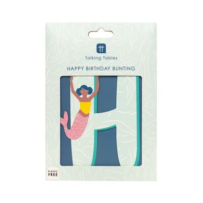 Meerjungfrau-Happy-Birthday-Girlande – 3 m