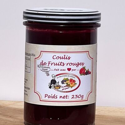 5 coulis de frutos rojos