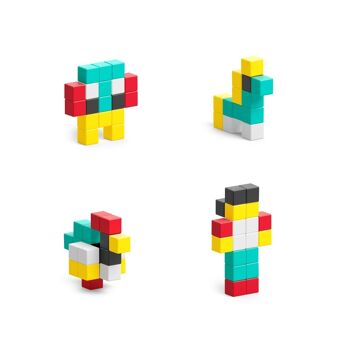 PIXIO-25 Blocs magnétiques - Jouet pour enfants et adultes - Petits blocs de construction 2