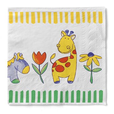 Serviette en tissu Bobby 33 x 33 cm, 3 épaisseurs, 100 pièces